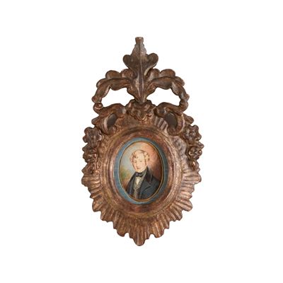 Pittore del XIX Secolo Ritratto Maschile