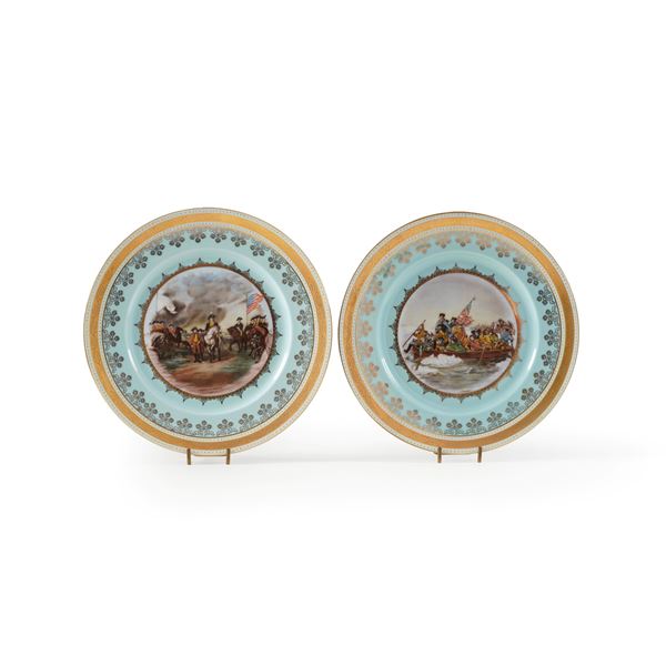 Coppia di piatti. Germania, XX secolo.