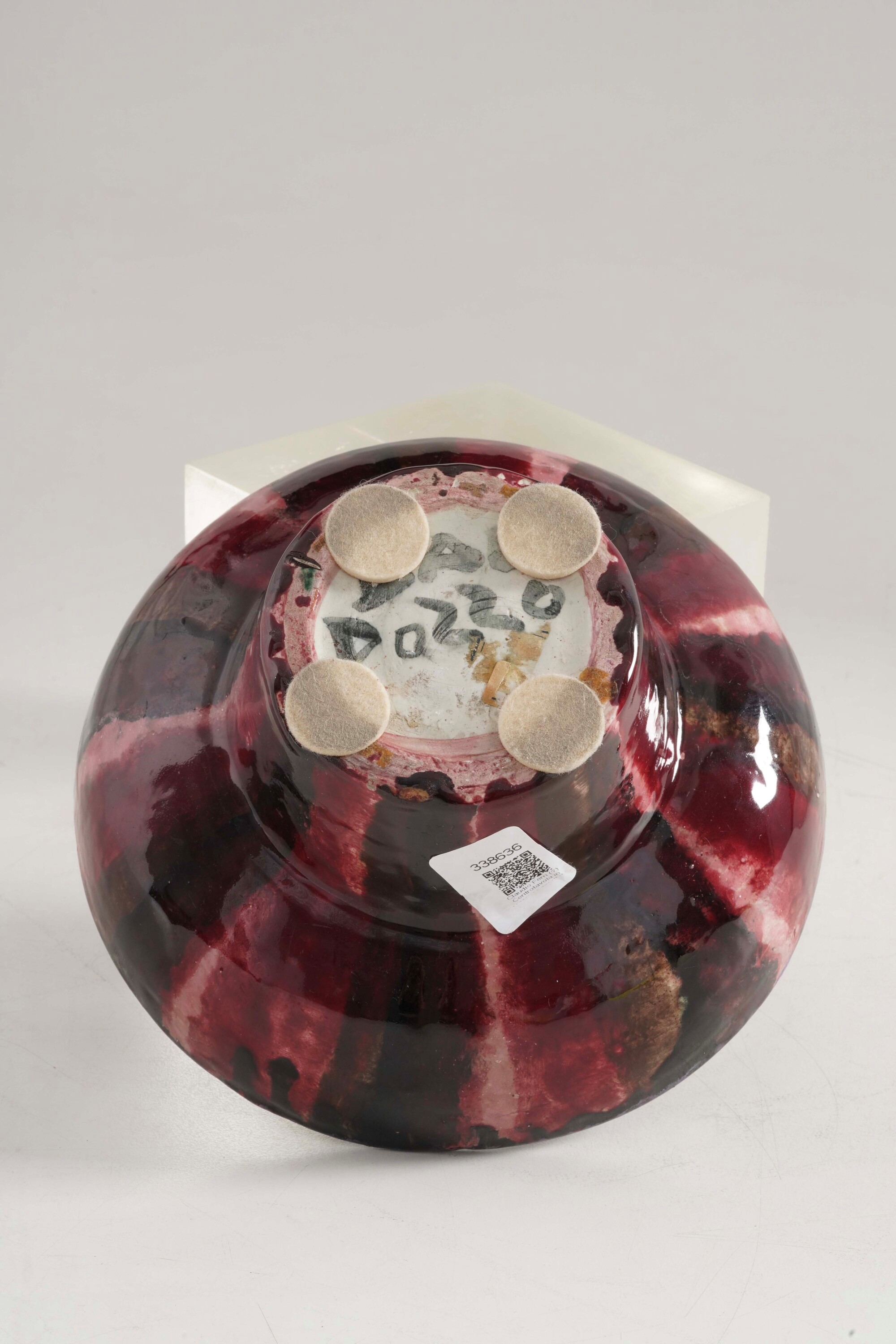 Coppa Troncoconica in Ceramica. Italia 1960 Ca