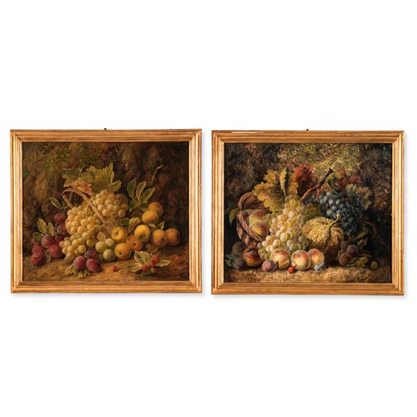 Nature morte con fiori e frutta