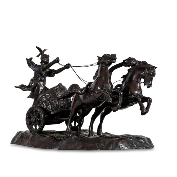 Fonditore del XIX secolo Biga romana