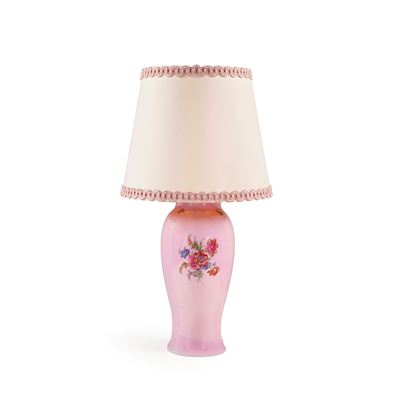 Vaso Montato a Lampada. Germania, Manifattura M. Rosenbaum & Sons, XX Secolo.