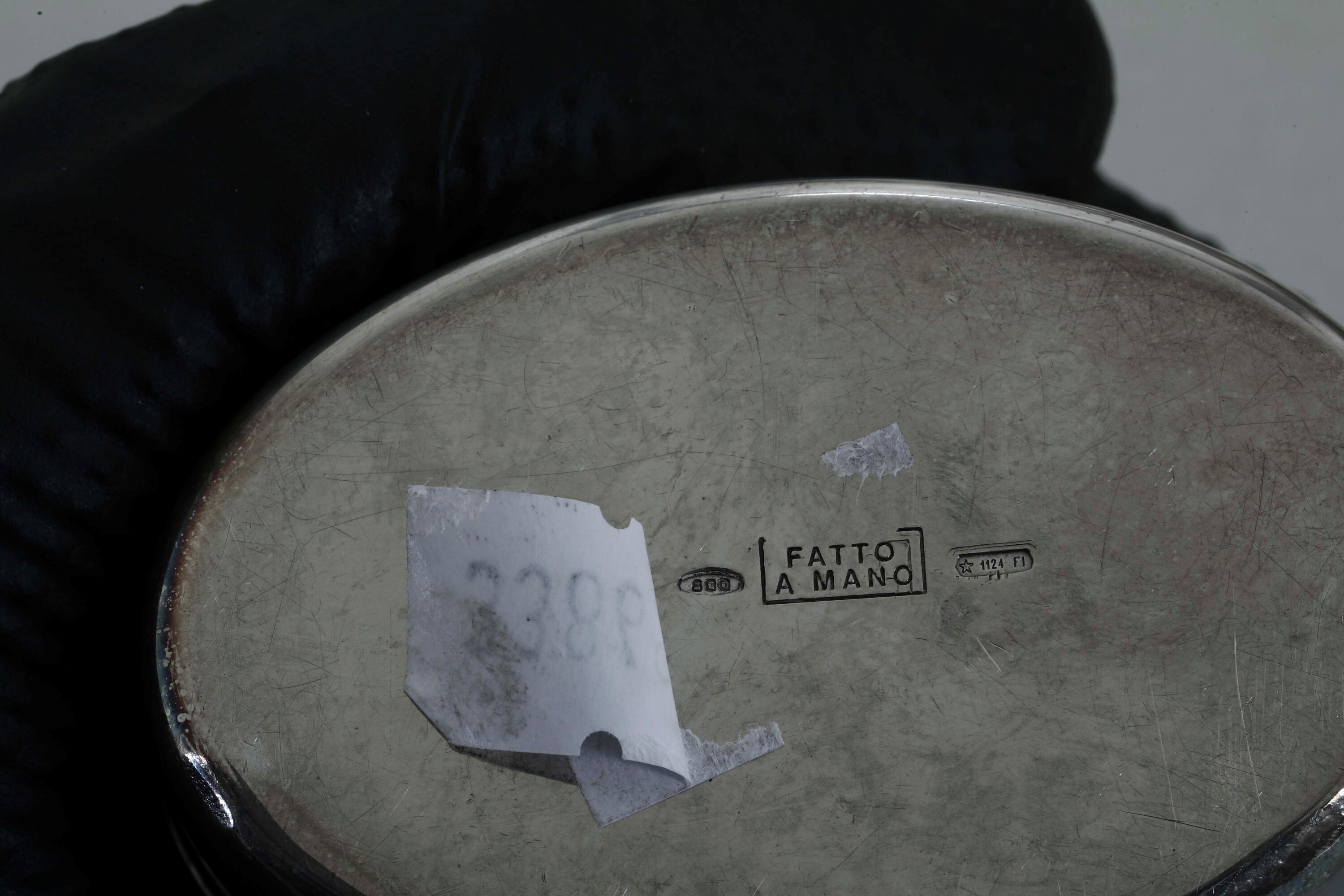 Gruppo di 11 Scatoline in Argento e una in Metallo Argentato