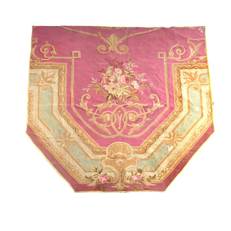 Frammento di Aubusson, Francia, XIX secolo  - Auction Italian Mansions TIME - Cambi Casa d'Aste