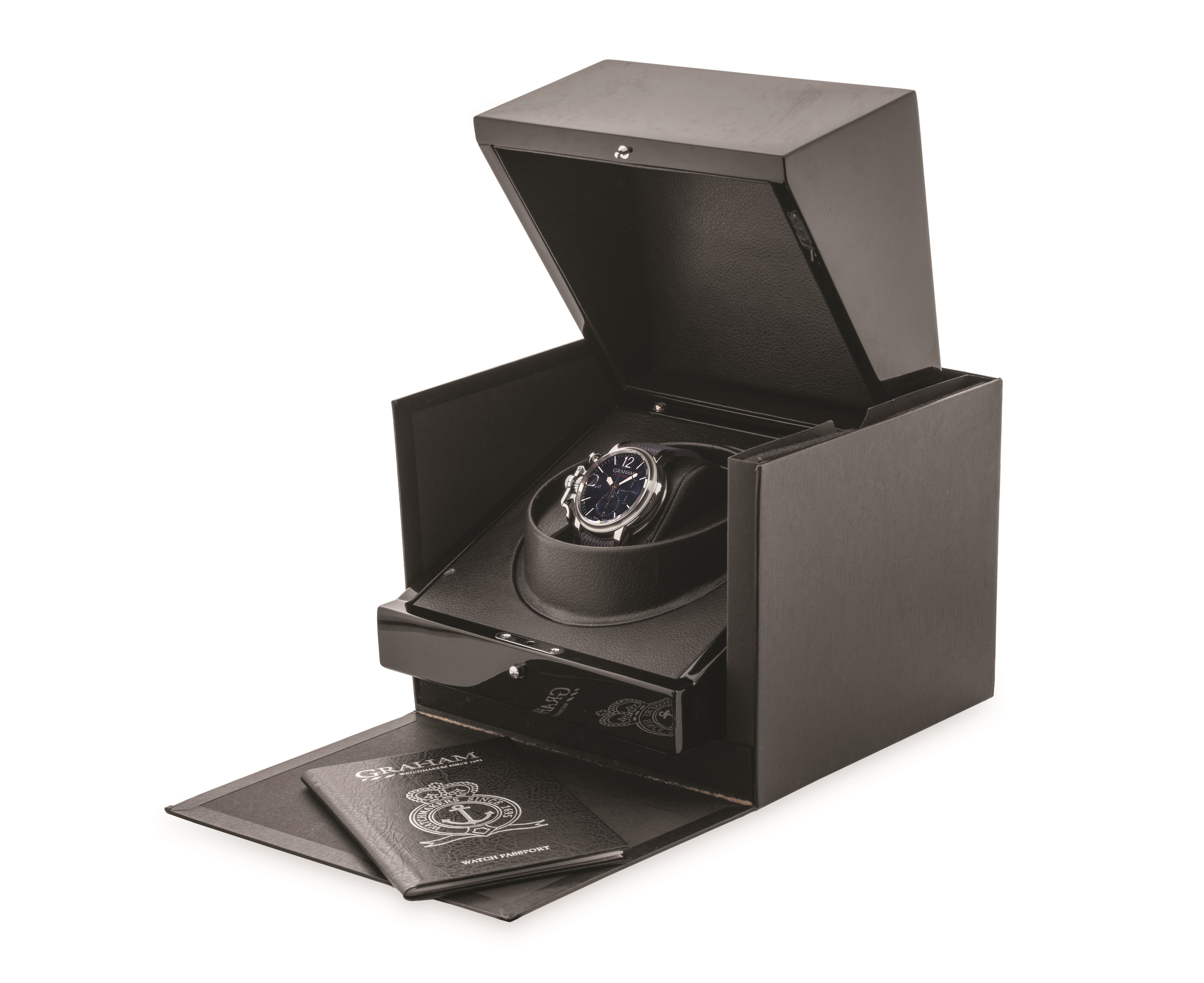 Graham - Chronofighter Grand Vintage in acciaio con quadrante blu Soleil