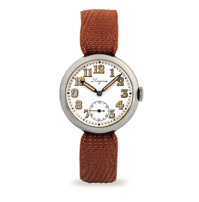 Orologio da polso militare in acciaio, circa 1921
