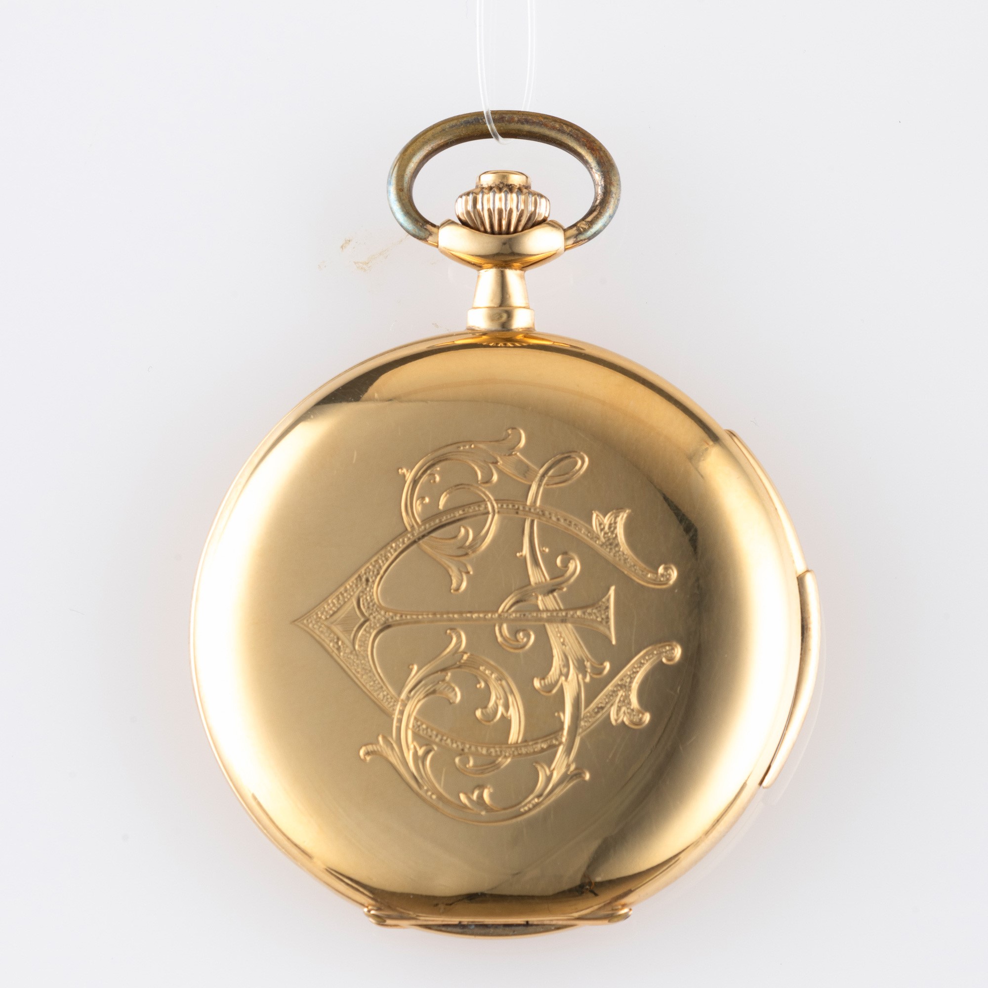 Vulcain - Savonetta in oro giallo 18k a ripetizione minuti con quadrante argenté guilloché