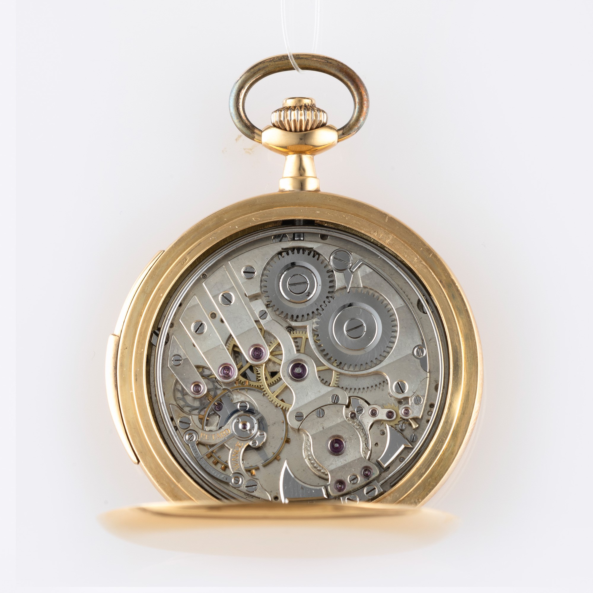 Vulcain - Savonetta in oro giallo 18k a ripetizione minuti con quadrante argenté guilloché