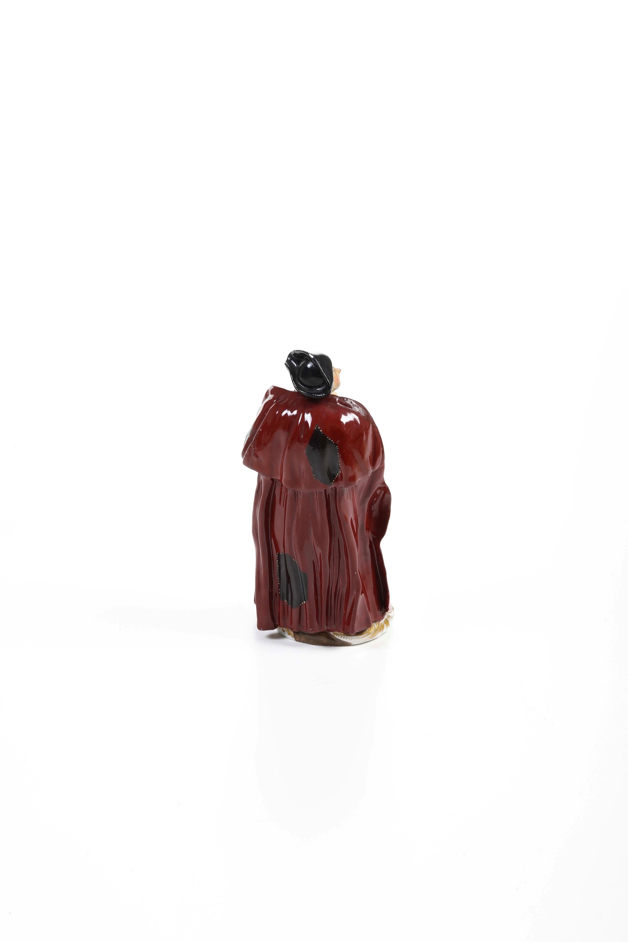 Manifattura Francis Gardner, Suonatore ambulante, porcellana russa (Verbilki), 1825-1850