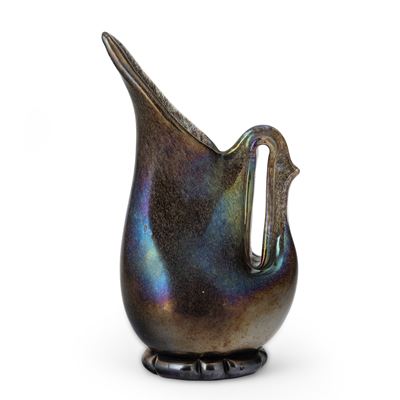 Vaso in forma di brocca “Eugeneo” in vetro soffiato, Murano (c. 1951)
