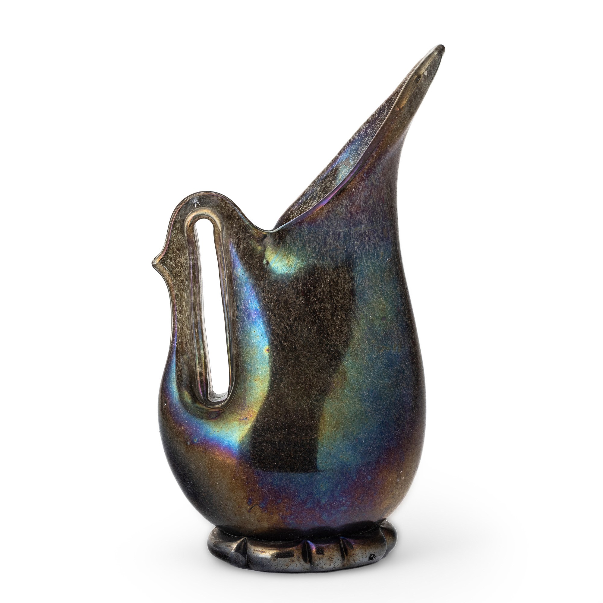Ercole Barovier - Vaso in forma di brocca “Eugeneo” in vetro soffiato, Murano (c. 1951)