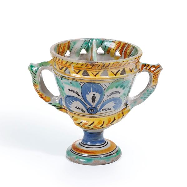 Vaso "ad inganno". Ariano Irpino, XIX secolo.