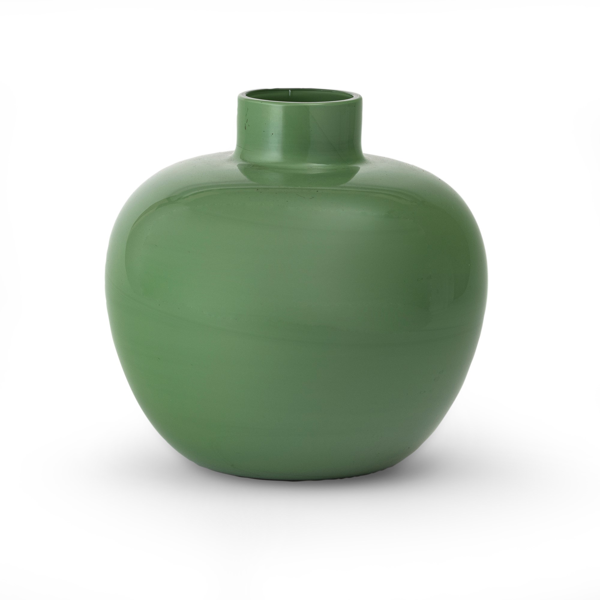 Venini, Vaso Murano (serie “Cinesi”), vetro opalino verde antico, circa 1960