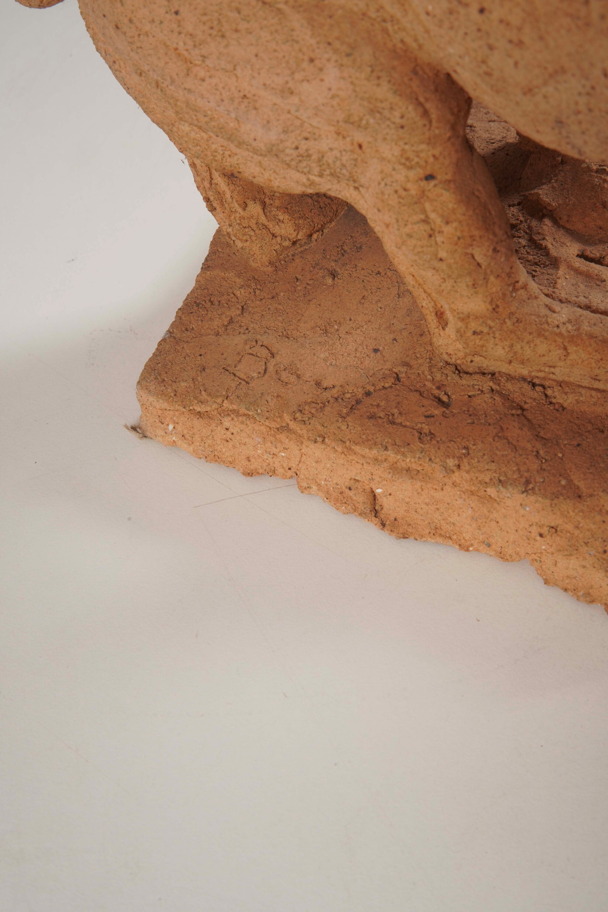 Scultore del XX secolo, Gruppo con centauro e mascherone virile in terracotta