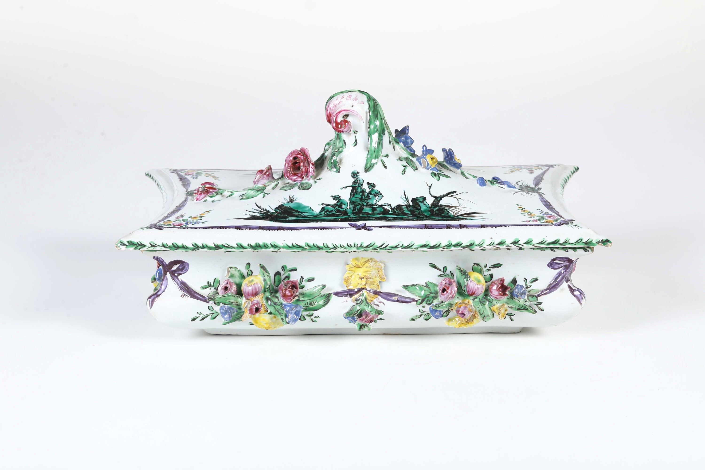 Filippo Comerio, Legumiera in maiolica, Faenza (Fabbrica Ferniani), 1778-1781