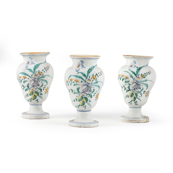 Tre vasi. Cerreto Sannita (?), XIX o XX secolo.