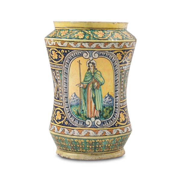 Grande albarello Palermo, fabbrica dei Lazzaro, inizio del XVII secolo 