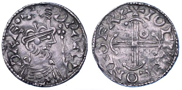 REGNO UNITO. EDWARD THE CONFESSOR, 1042-1066. Penny (Hammer Cross type). York (monetiere Iocitel).