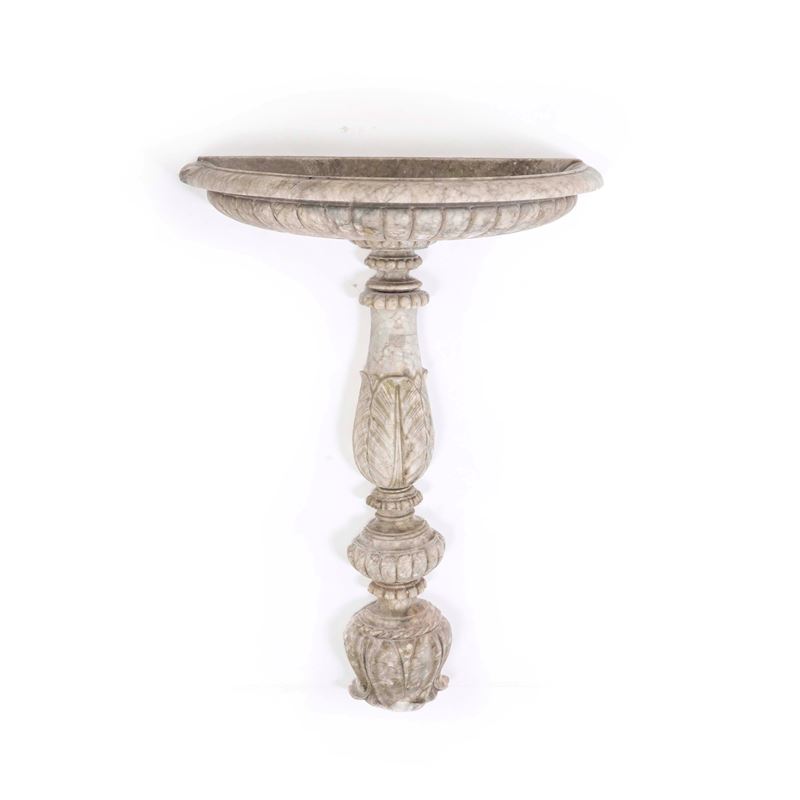 Acquasantiera da parete. XIX secolo  - Auction Antiques - Cambi Casa d'Aste