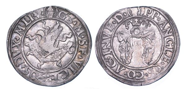 MILANO. GALEAZZO MARIA SFORZA, 1466-1476. Grosso da 4 Soldi.