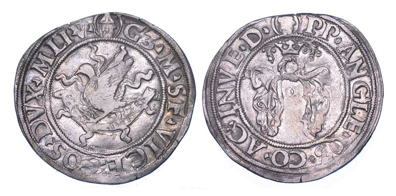 MILANO. GALEAZZO MARIA SFORZA, 1466-1476. Grosso da 4 Soldi.  - Asta Numismatica - Cambi Casa d'Aste