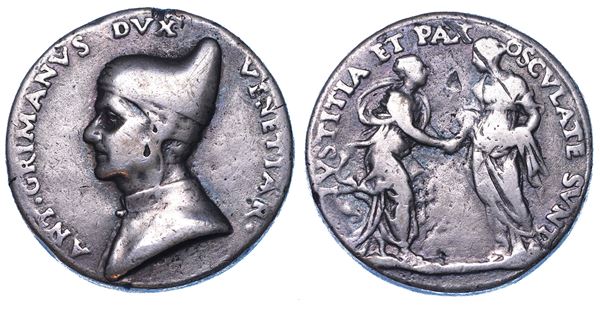 VENEZIA. ANTONIO GRIMANI, 1521-1523. Medaglia in argento.