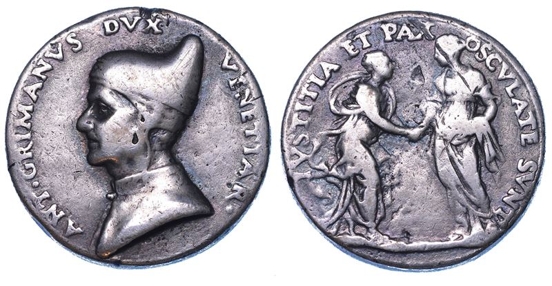 VENEZIA. ANTONIO GRIMANI, 1521-1523. Medaglia in argento.  - Asta Numismatica - Cambi Casa d'Aste