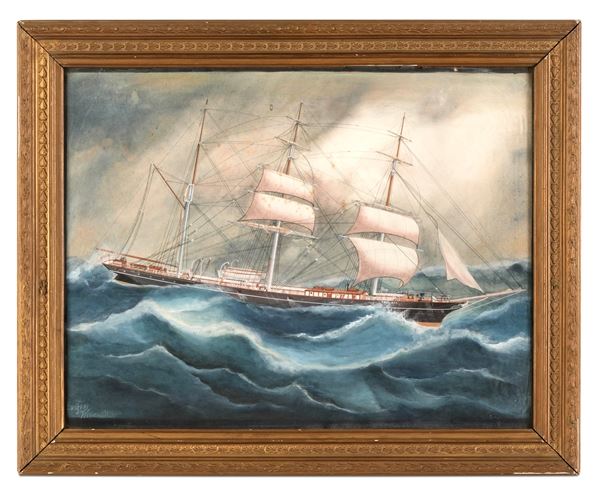 Ritratto di Brigantino in navigazione