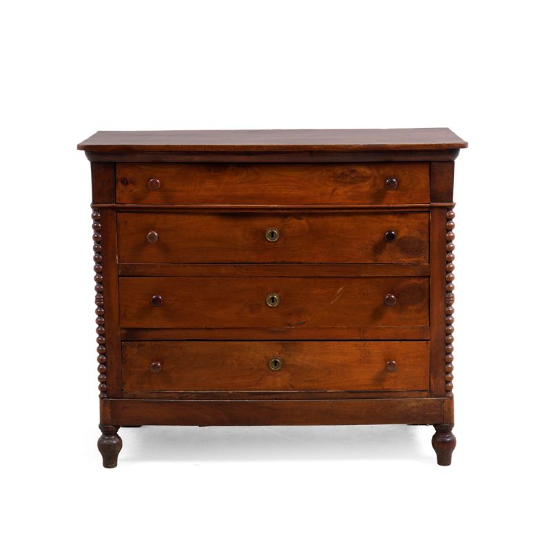 Comò a quattro cassetti. XIX secolo  - Auction Antiques - Cambi Casa d'Aste
