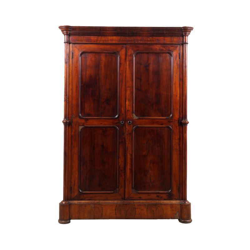 Armadio a due ante in legno. XIX secolo  - Auction Antiques - Cambi Casa d'Aste