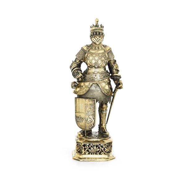Cavaliere in armatura. Argenteria artistica tedesca del XX secolo