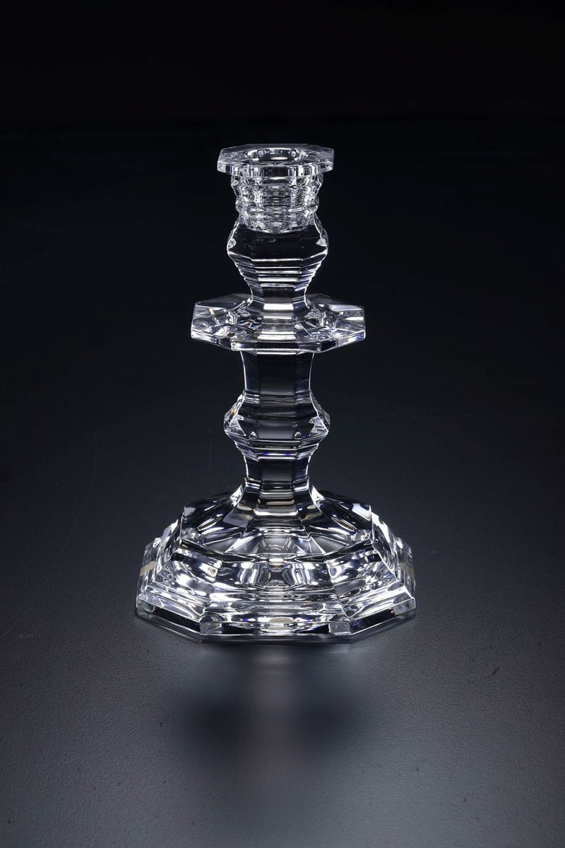 Candeliere “Régence”. Francia, Manifattura Baccarat, ultimo terzo del XX secolo.   - Auction The Art of the Table - Cambi Casa d'Aste