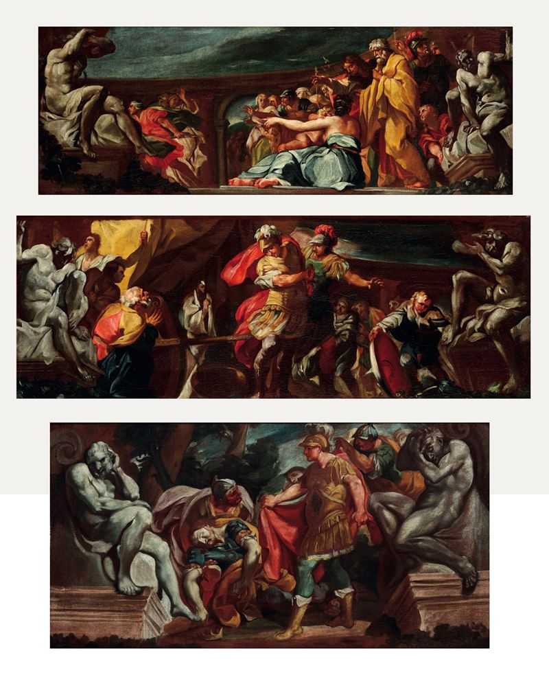 Andrea Lanzani : Scene tratta dall'antichità classica  - Asta Old Masters - II - Cambi Casa d'Aste