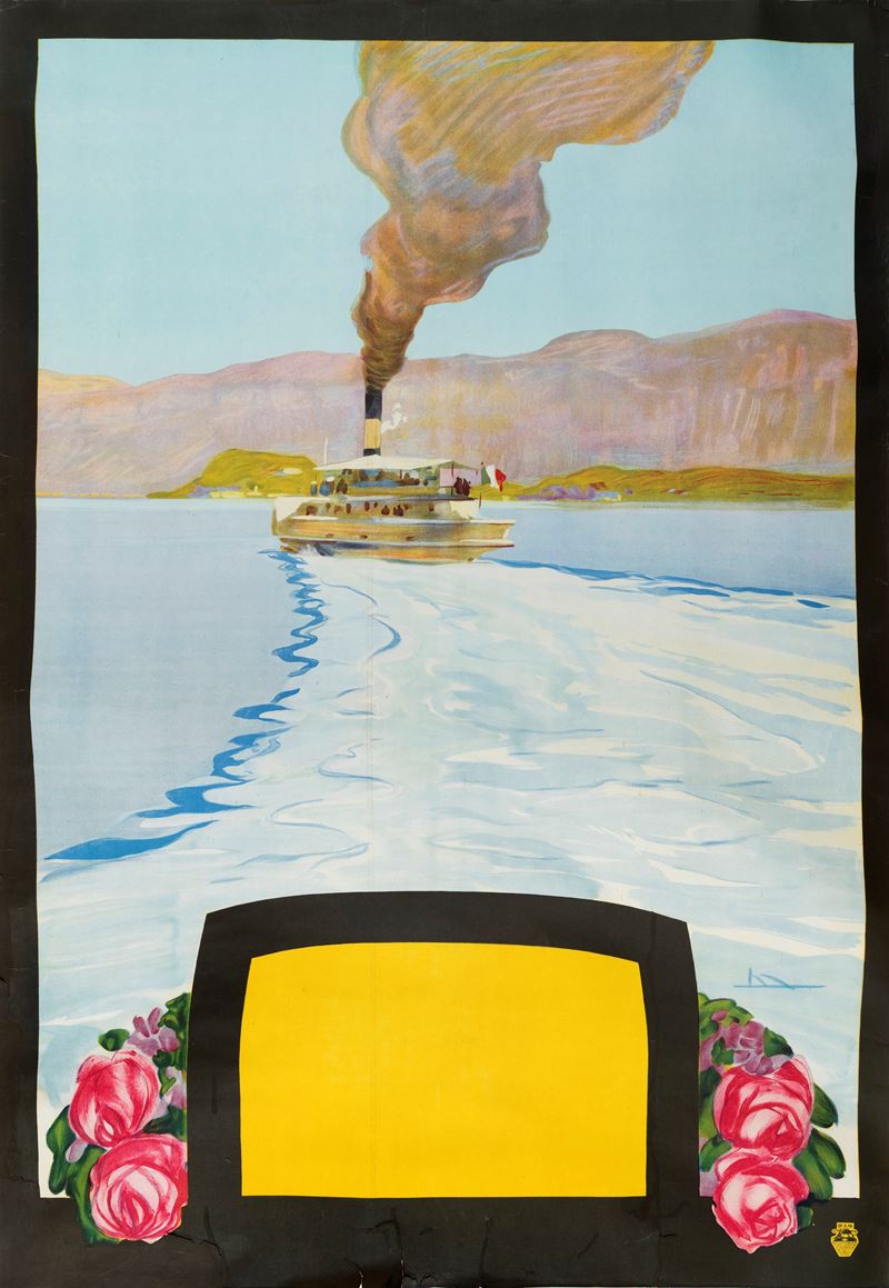 Leopoldo Metlicovitz : Lago di Como  - Auction Vintage Posters and Collectibles - Cambi Casa d'Aste