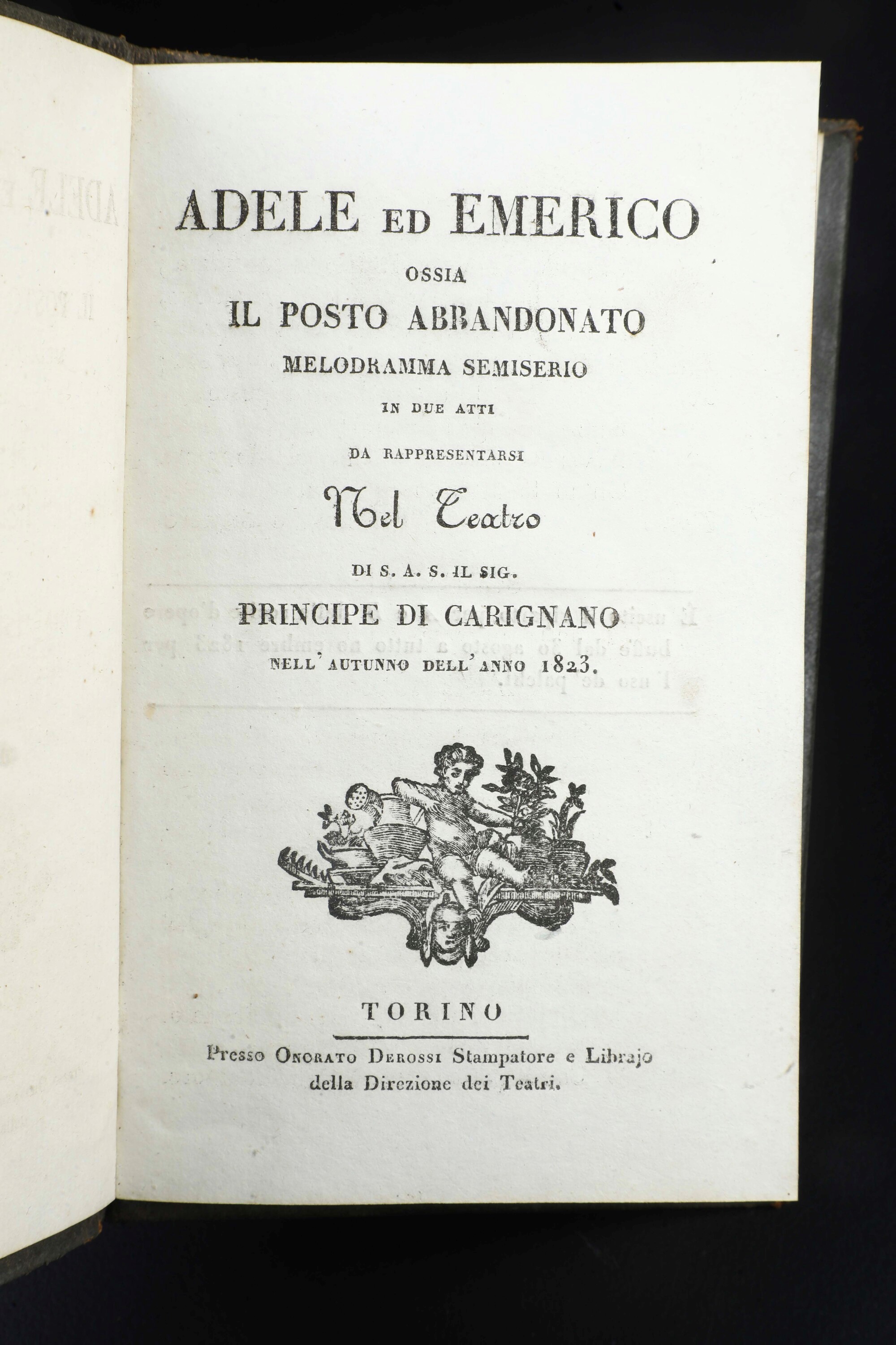 Bel Lotto di 10 Libretti D’opera in Eleganti Rilegature alle Armi Savoia. Fine XVIII-XIX Secolo