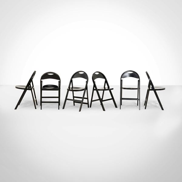 Sei sedie pieghevole