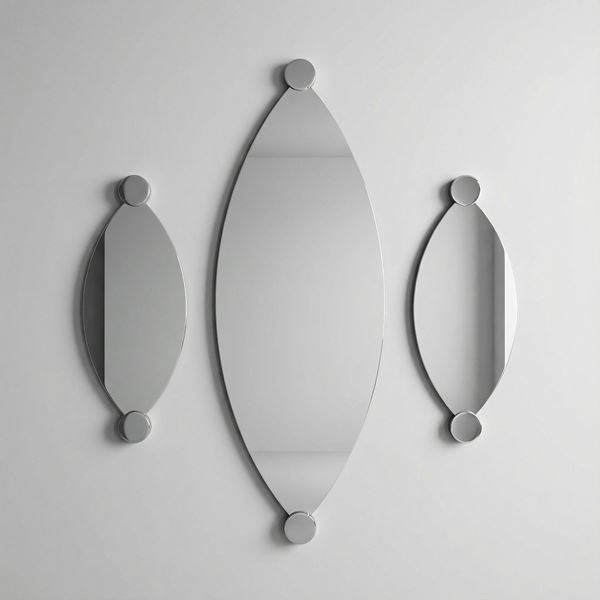 Tre specchi da parete mod. Occhio 3161