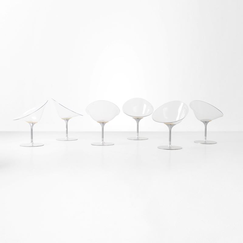 Philippe Starck : Sei poltroncine mod. Eros  - Asta Design Lab - Cambi Casa d'Aste