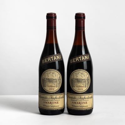 Bertani, Amarone Recioto Della Valpolicella 1972, 2 bottiglie da 75 cl