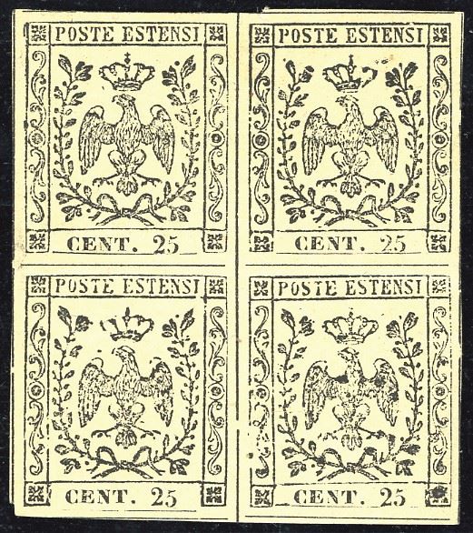 MODENA 1852 - 25 cent. camoscio chiaro (4)