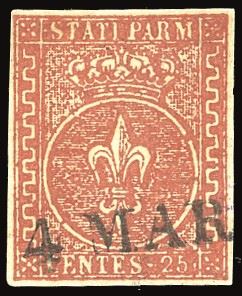 PARMA 1855 - 25 cent. bruno rosso (8)