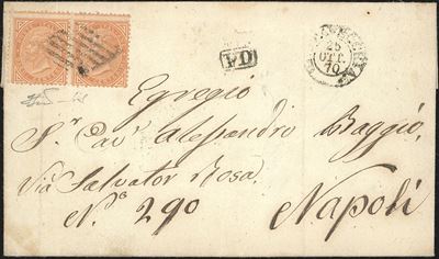 Pontificio - Presa di Roma 1870 - 10 Cent. De la Rue (t17)