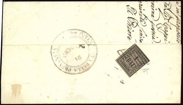 ROMAGNE - GOVERNO PROVVISORIO 1860 - 1 baj bruno grigio (2)