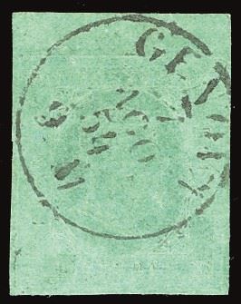 SARDEGNA 1853 - 5 cent. verde (4)