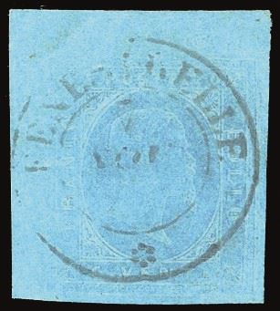 Sardegna 1853 - 20 Cent. Azzurro (5)
