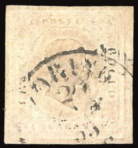 SARDEGNA 1853 - 40 cent. rosa chiaro (6)