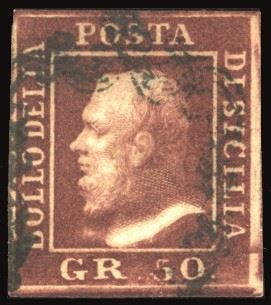 Sicilia 1859 - 50 Grana Lacca Bruno (14)