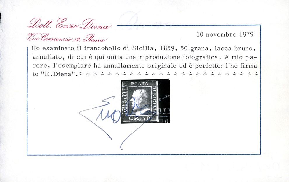 Sicilia 1859 - 50 Grana Lacca Bruno (14)