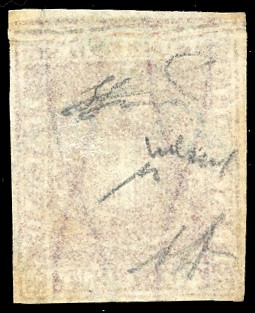 Toscana Pli D'accordeon - Collezione Duccio 1860 - 40 Cent. Carminio (21), Evidente Pli D'accorde...