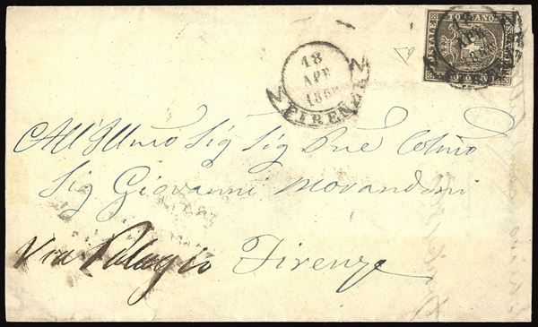 TOSCANA - GOVERNO PROVVISORIO 1860 - 10 cent. bruno (19)